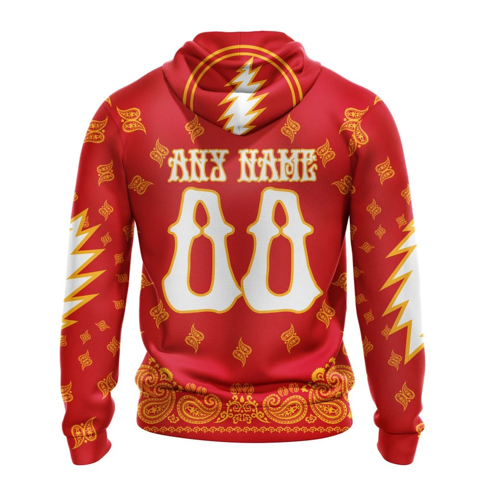 Hoodie NHL Calgary Flames Special Grateful Dead Design St2303 QTNHL080524A1917HD - Image 2