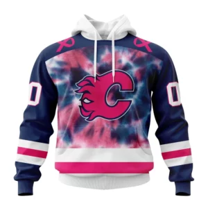 Hoodie NHL Calgary Flames Special Pink October Fight Breast Cancer St2303 QTNHL080524A1840HD
