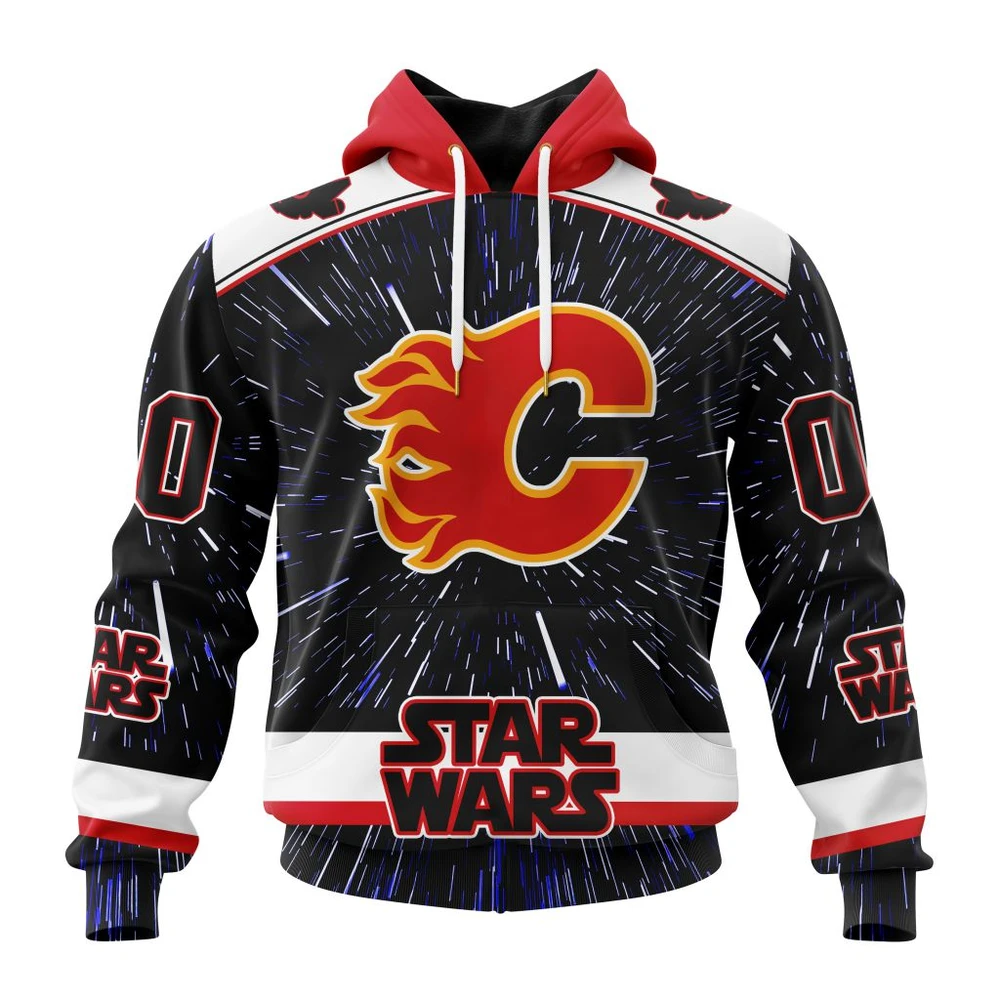 Hoodie NHL Calgary Flames Special Star Wars Design St2303 QTNHL080524A1129HD