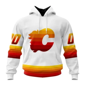 Hoodie NHL Calgary Flames Special Whiteout Design St2401 QTNHL080524A575HD