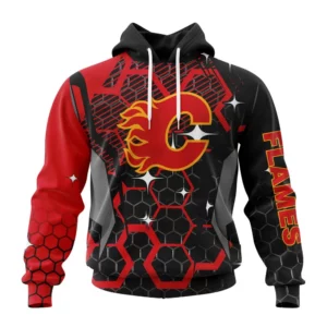 Hoodie NHL Calgary Flames, Specialized Design With Motocross Syle V0222 QTNHL080524A3394HD