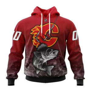 Hoodie NHL Calgary Flames, Specialized Fishing Style St2201 QTNHL080524A4003HD