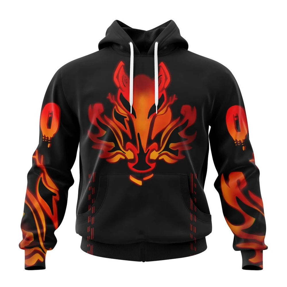 Hoodie NHL Calgary Flames, Specialized Jersey For Halloween Night QTNHL080524A3198HD