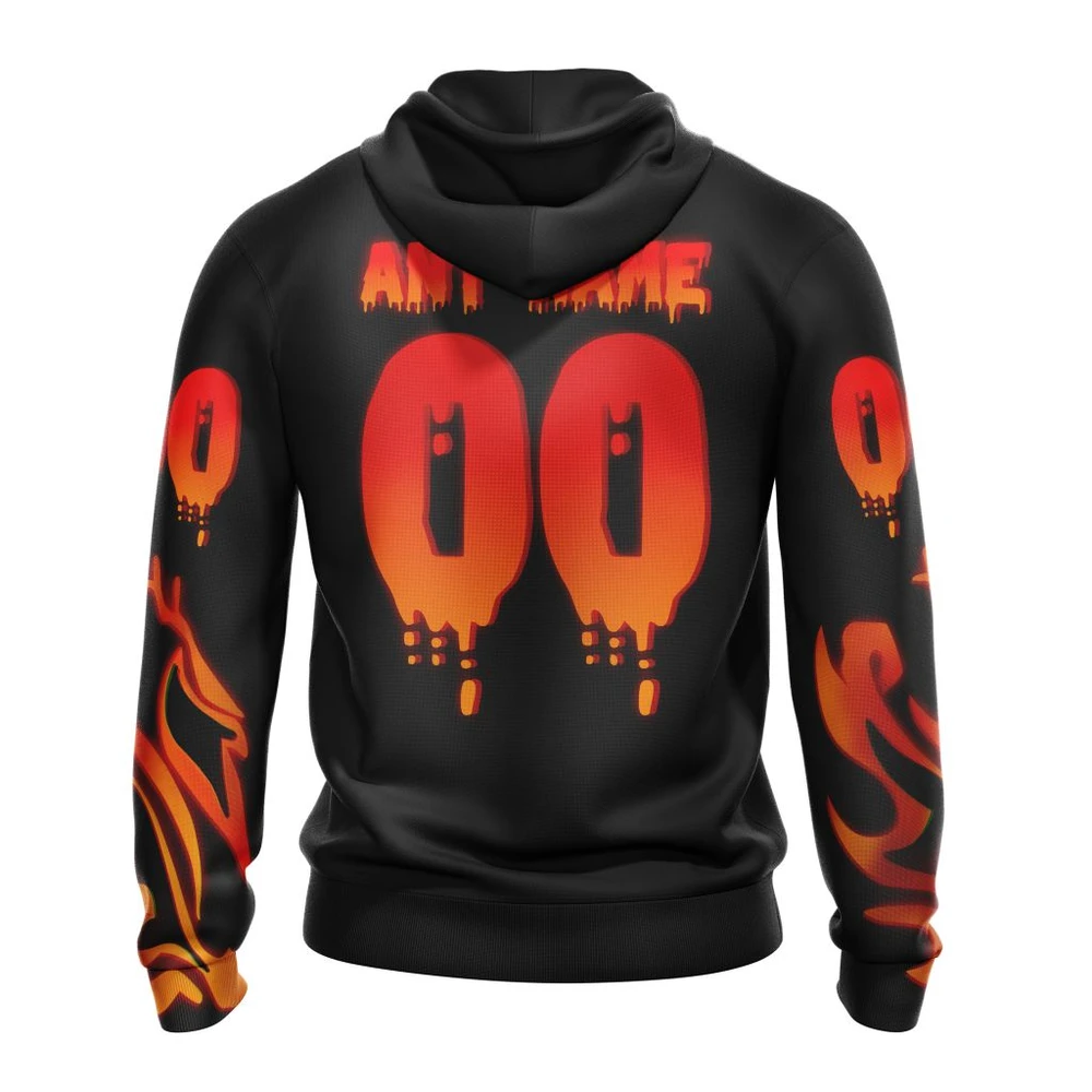 Hoodie NHL Calgary Flames, Specialized Jersey For Halloween Night QTNHL080524A3198HD - Image 2