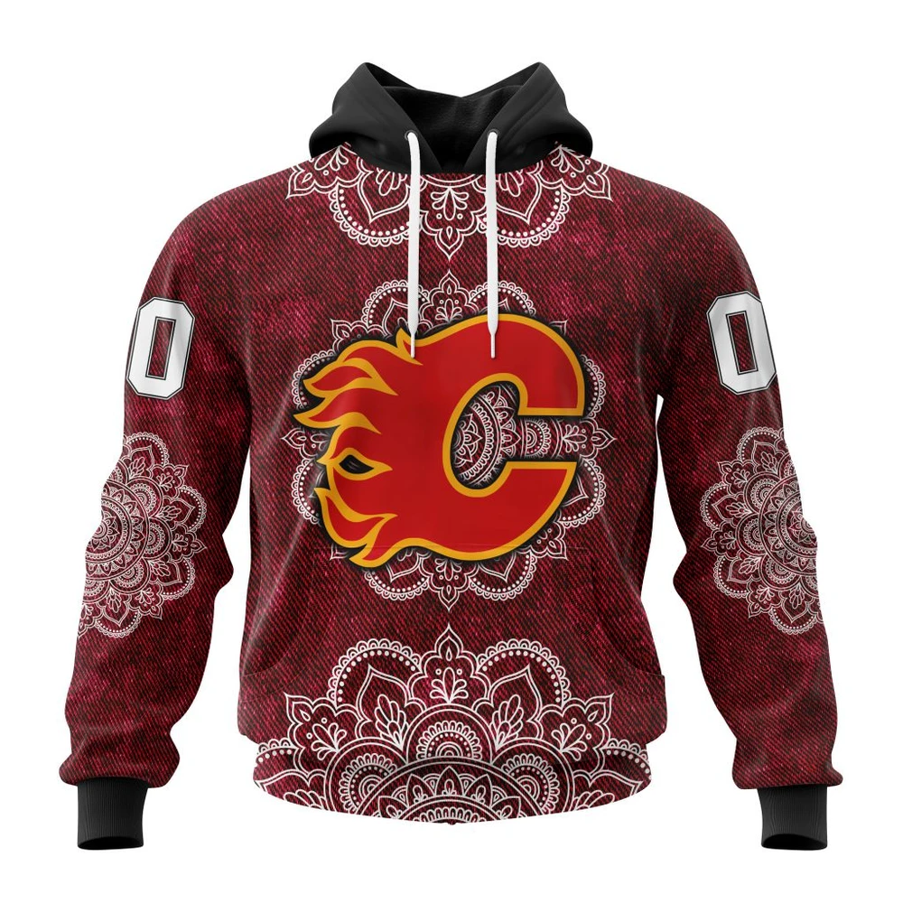 Hoodie NHL Calgary Flames, Specialized Mandala Style St2201 QTNHL080524A4064HD