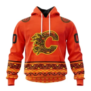 Hoodie NHL Calgary Flames, Specialized National Day For Truth And Reconciliation QTNHL080524A3091HD