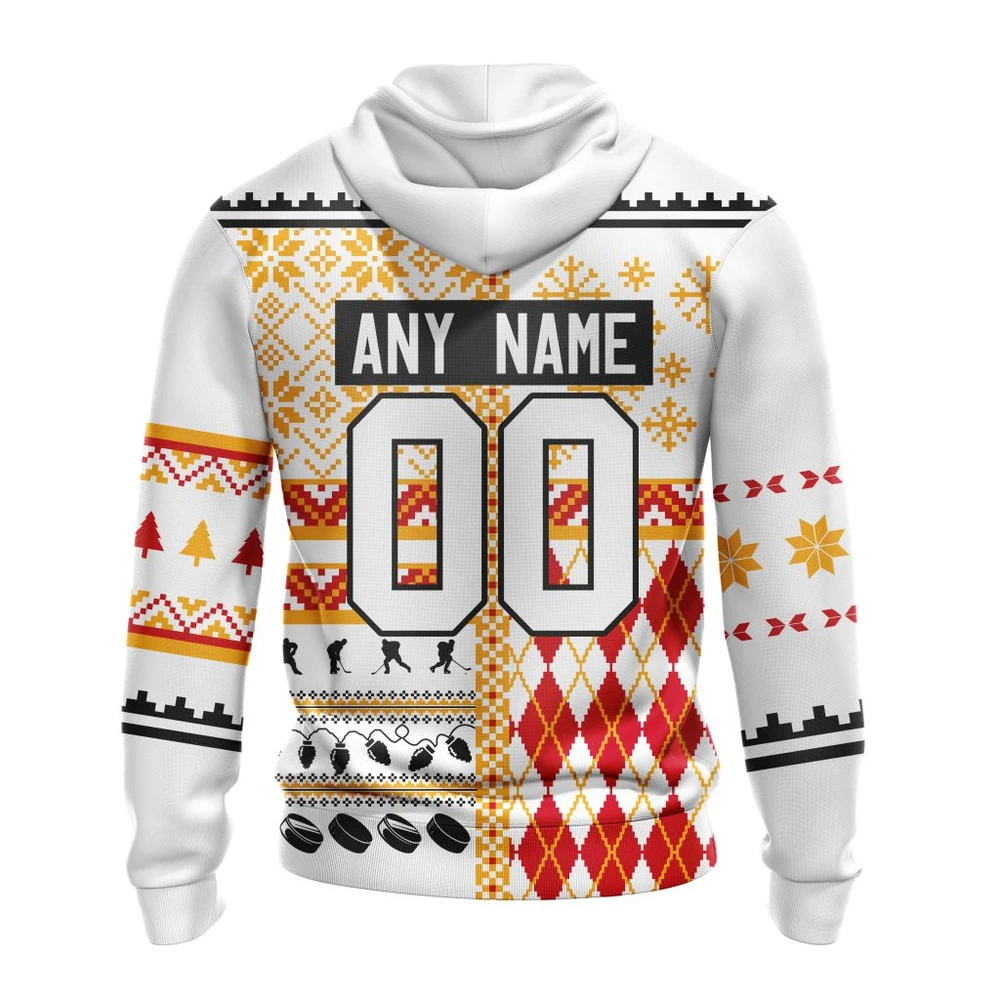 Hoodie NHL Calgary Flames, Specialized Unisex Christmas Is Coming V01 QTNHL080524A2917HD - Image 2