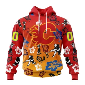 Hoodie NHL Calgary Flames X Hawaii Specialized Design For Hawaiia V0122 QTNHL080524A3794HD