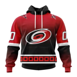 Hoodie NHL Carolina Hurricanes Personalize Gradient Series Concept St2301 QTNHL080524A1354HD