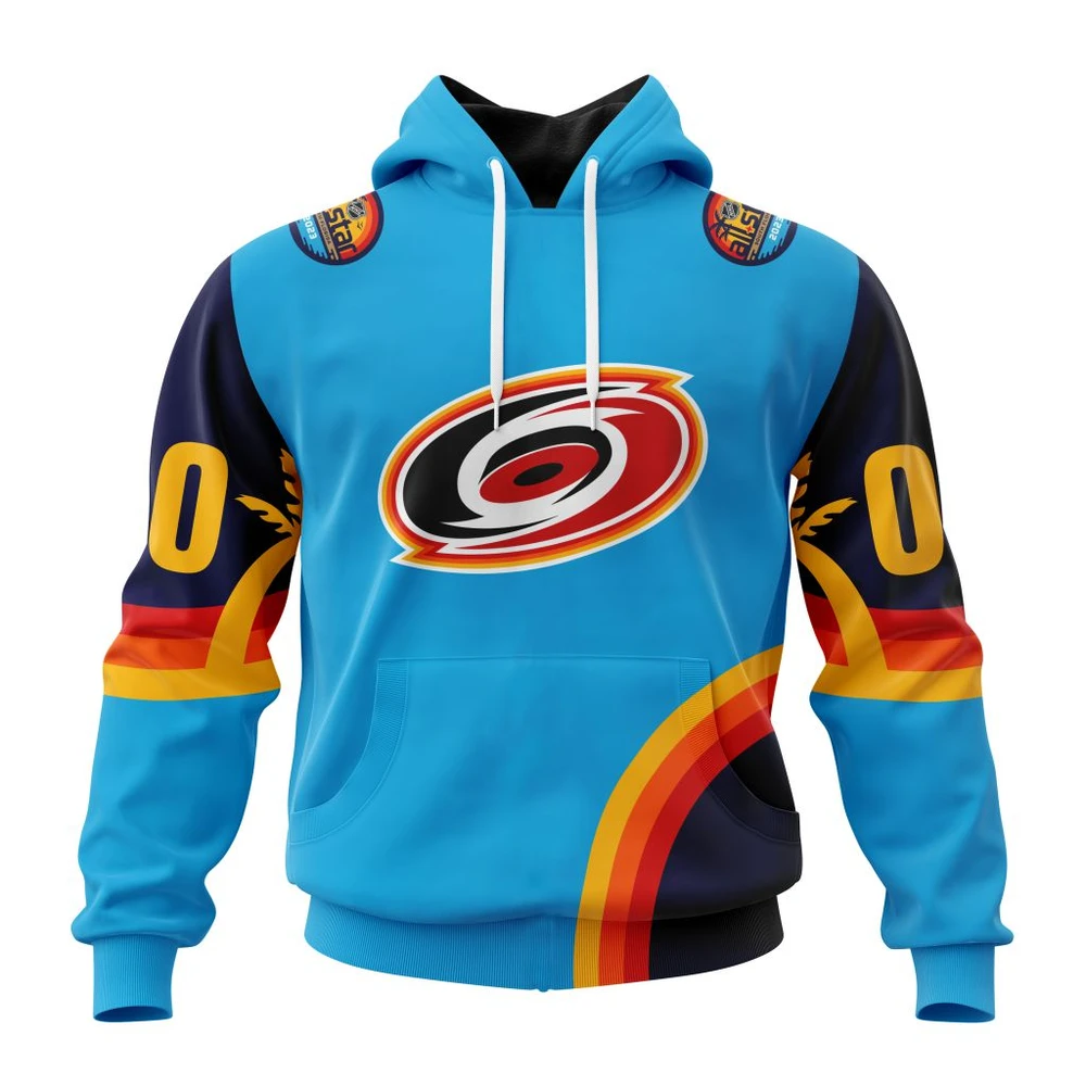 Hoodie NHL Carolina Hurricanes Special All-Star Game Design With Atlantic Ocean QTNHL080524A2572HD