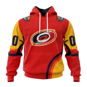 Hoodie NHL Carolina Hurricanes Special All-Star Game Design With Florida Sunset QTNHL080524A2602HD