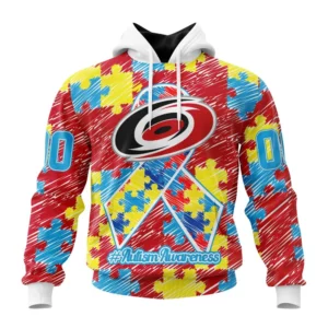 Hoodie NHL Carolina Hurricanes Special Autism Awareness Design St2201 QTNHL080524A2482HD