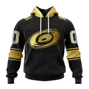Hoodie NHL Carolina Hurricanes Special Black And Gold Design St2401 QTNHL080524A778HD