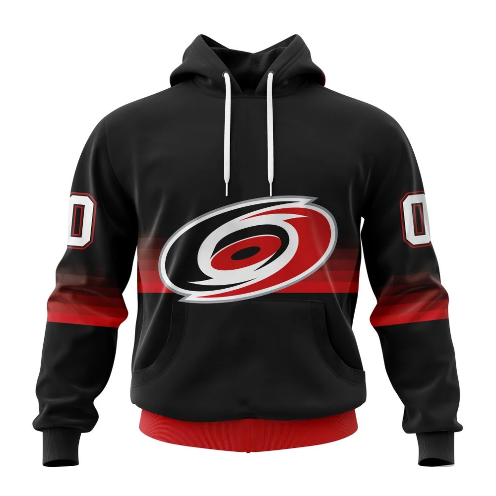Hoodie NHL Carolina Hurricanes Special Black And Gradient Design St2301 QTNHL080524A1415HD