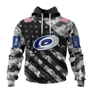 Hoodie NHL Carolina Hurricanes Special Camo Military Design St2301 QTNHL080524A2182HD