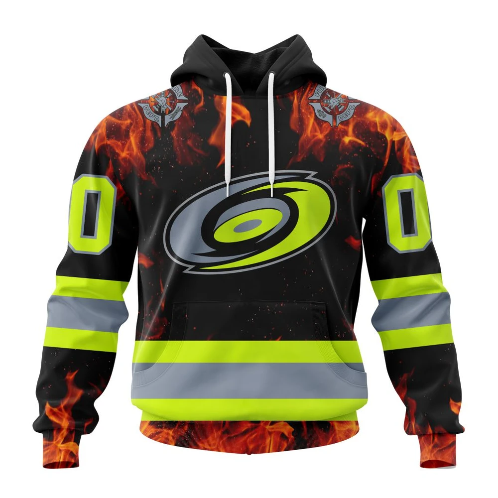 Hoodie NHL Carolina Hurricanes Special Design Honoring Firefighters St2401 QTNHL080524A1098HD