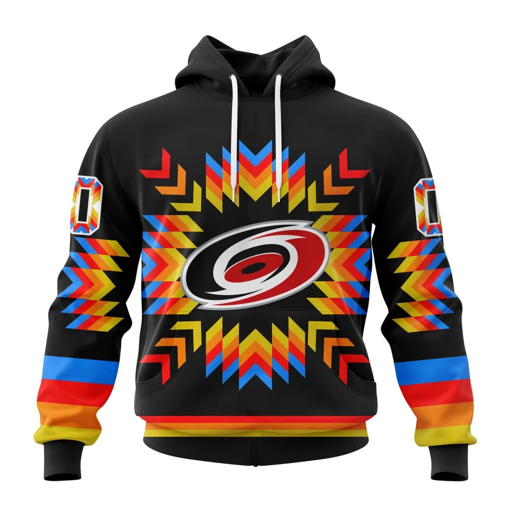 Hoodie NHL Carolina Hurricanes Special Design With Native Pattern St2306 QTNHL080524A1034HD