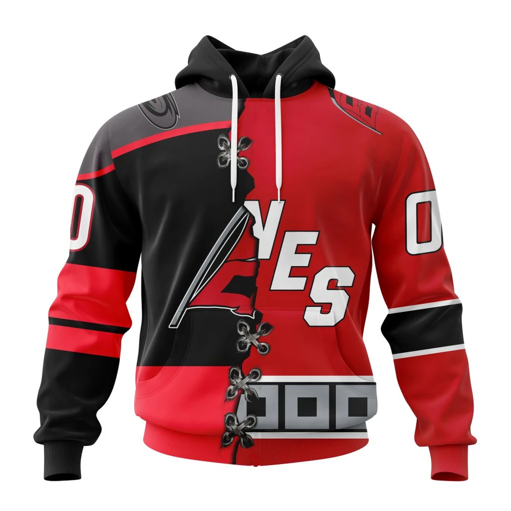 Hoodie NHL Carolina Hurricanes Special Home Mix Reverse Retro Personalized Kits QTNHL080524A938HD