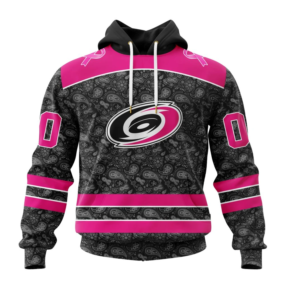 Hoodie NHL Carolina Hurricanes Special Pink In The Rink Fight Breast Cancer St2301 QTNHL080524A2089HD