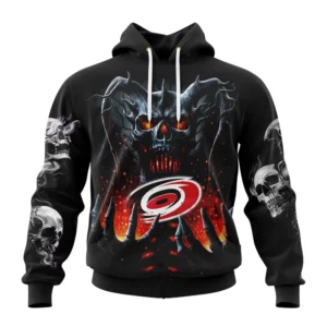 Hoodie NHL Carolina Hurricanes Special Skull Art Design St2301 QTNHL080524A1222HD