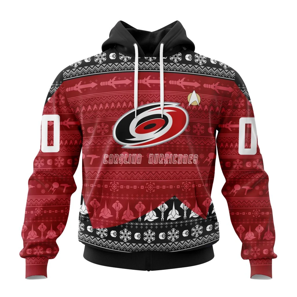 Hoodie NHL Carolina Hurricanes Special Star Trek Design St2201 QTNHL080524A3020HD