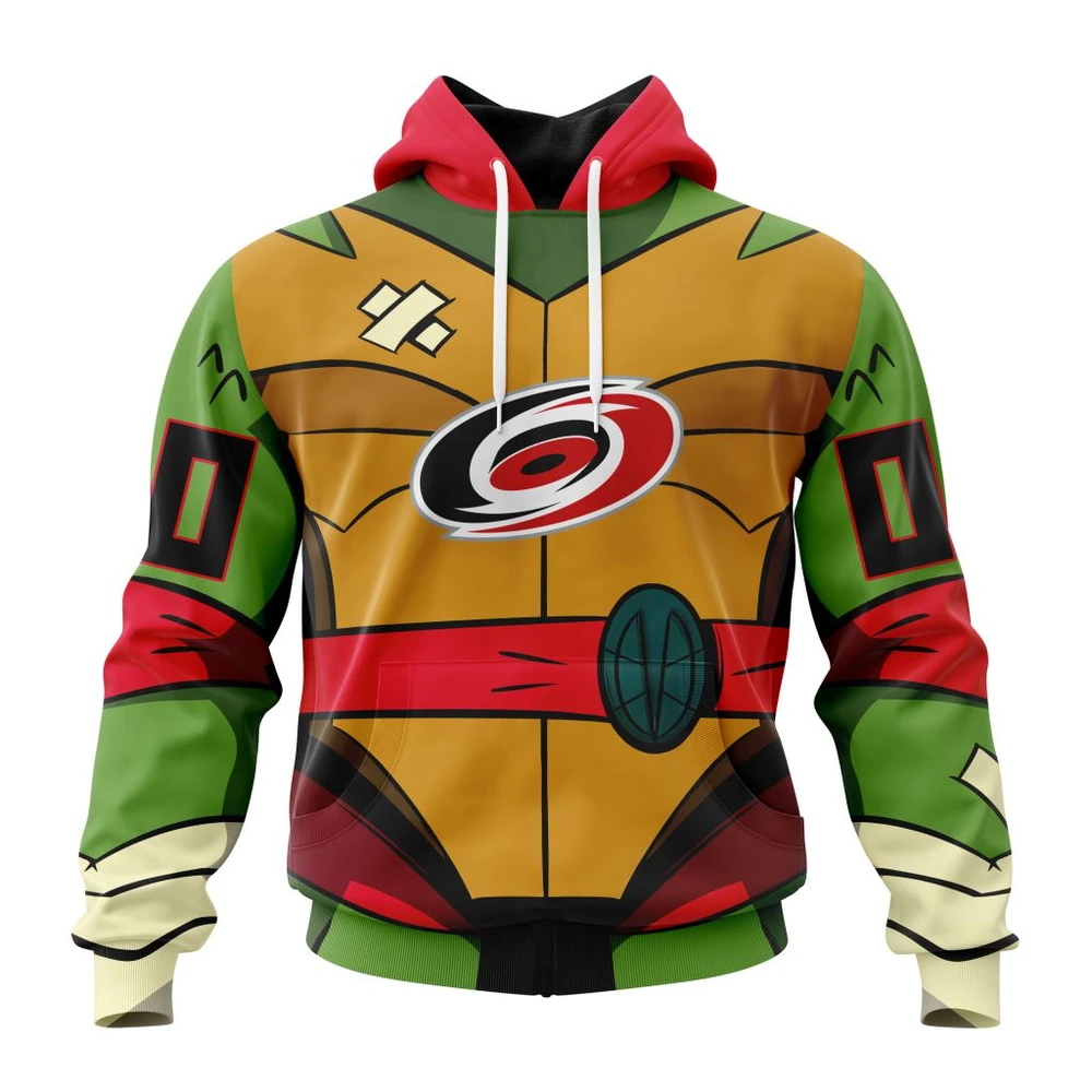 Hoodie NHL Carolina Hurricanes Special Teenage Mutant Ninja Turtles Design St2301 QTNHL080524A2277HD