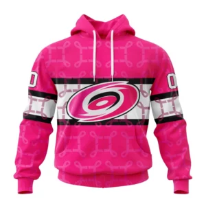 Hoodie NHL Carolina Hurricanes, Specialized Design I Pink I Can! In October We Wear Pink Breast Cancer QTNHL080524A3626HD