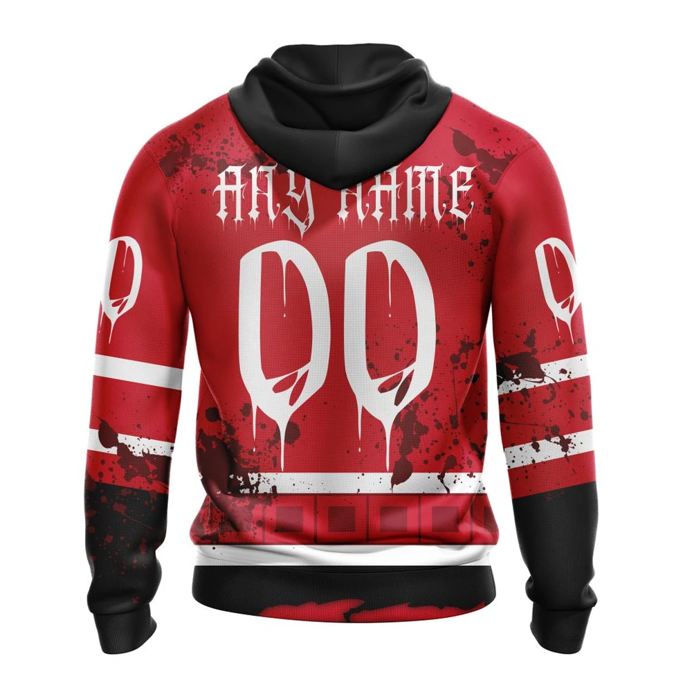 Hoodie NHL Carolina Hurricanes, Specialized Design Jersey With Your Ribs For Halloween QTNHL080524A3512HD - Image 2