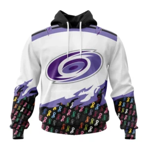 Hoodie NHL Carolina Hurricanes, Specialized Kits In October We Stand Together We Can Beat Cancer QTNHL080524A155HD