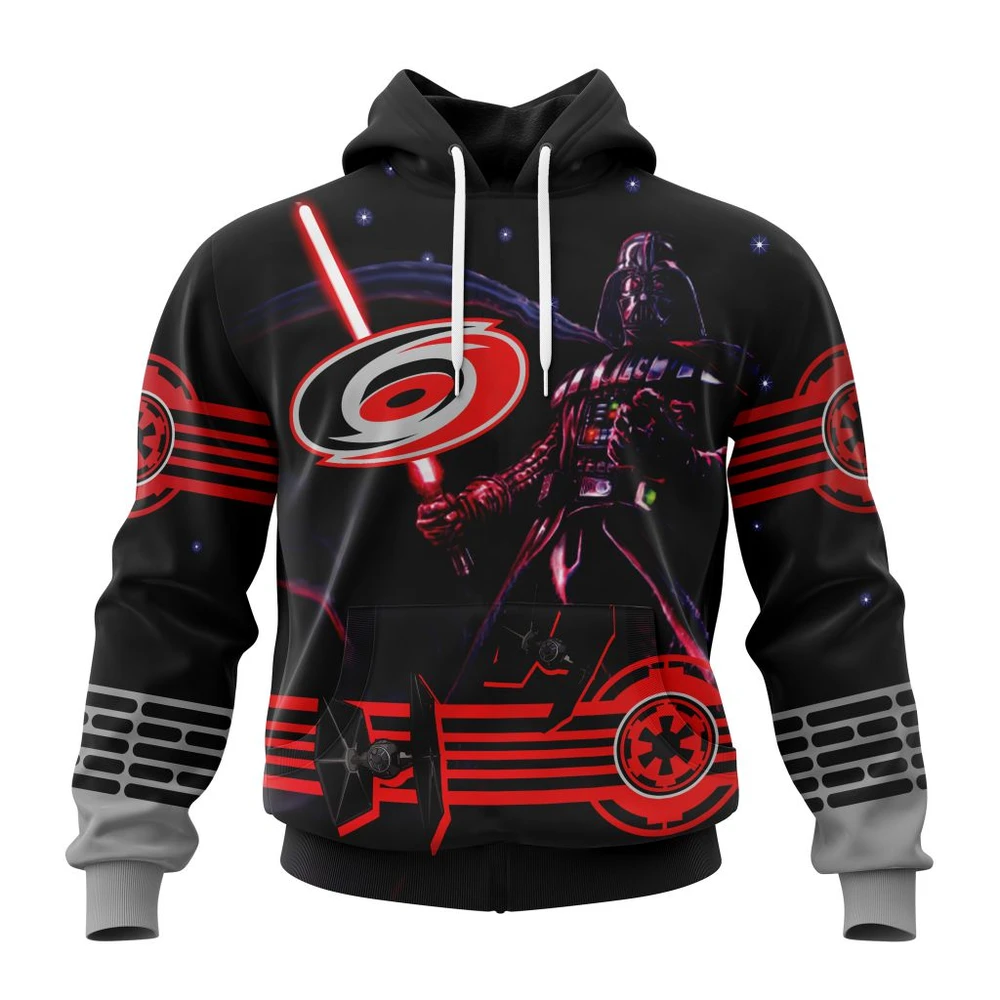 Hoodie NHL Carolina Hurricanes, Specialized Starwar Darth Vader Version Jersey QTNHL080524A3182HD