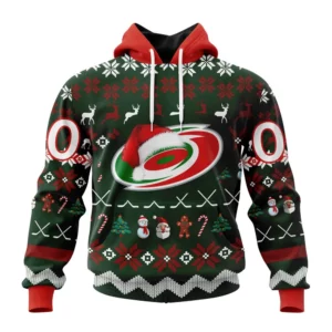 Hoodie NHL Carolina Hurricanes, Specialized Unisex Christmas Is Coming QTNHL080524A324HD