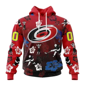 Hoodie NHL Carolina Hurricanes X Hawaii Specialized Design For Hawaiia V0122 QTNHL080524A3792HD