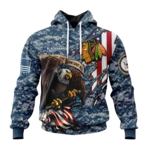 Hoodie NHL Chicago Blackhawks Honor Us Navy Veterans St2202 QTNHL080524A3159HD