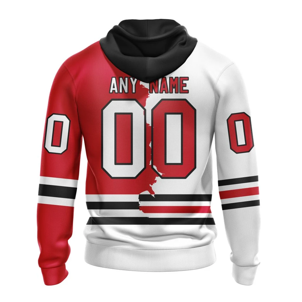 Hoodie NHL Chicago Blackhawks Personalize Home Mix Away Kits QTNHL080524A1516HD - Image 2