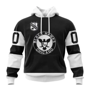 Hoodie NHL Chicago Blackhawks Personalized Heritage Design St2401 QTNHL080524A672HD