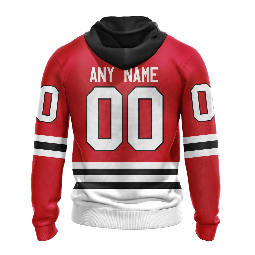 Hoodie NHL Chicago Blackhawks Personalized Home Kits QTNHL080524A1561HD - Image 2