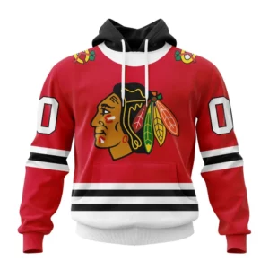 Hoodie NHL Chicago Blackhawks Personalized Home Kits QTNHL080524A1561HD