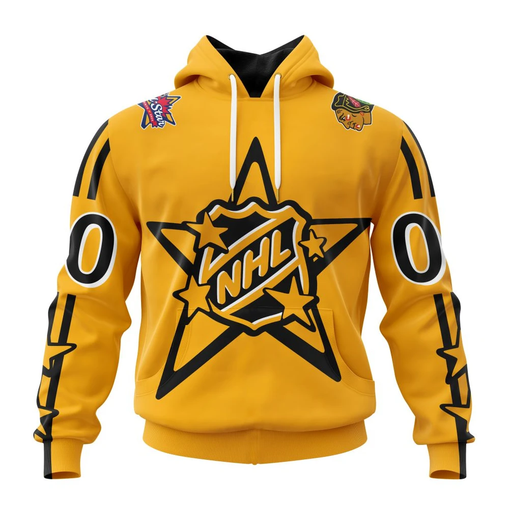 Hoodie NHL Chicago Blackhawks Personalized NHL All-Star Game QTNHL080524A846HD