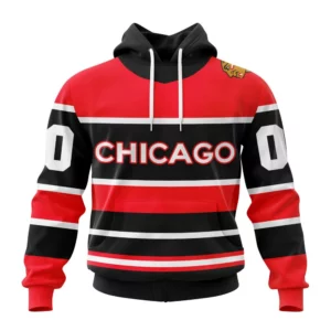 Hoodie NHL Chicago Blackhawks Reverse Retro Kits QTNHL080524A3141HD
