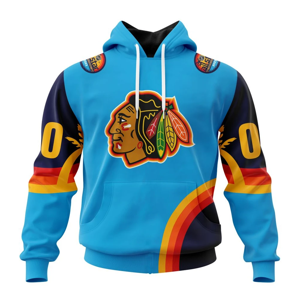 Hoodie NHL Chicago Blackhawks Special All-Star Game Design With Atlantic Ocean QTNHL080524A2575HD