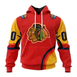 Hoodie NHL Chicago Blackhawks Special All-Star Game Design With Florida Sunset QTNHL080524A2605HD