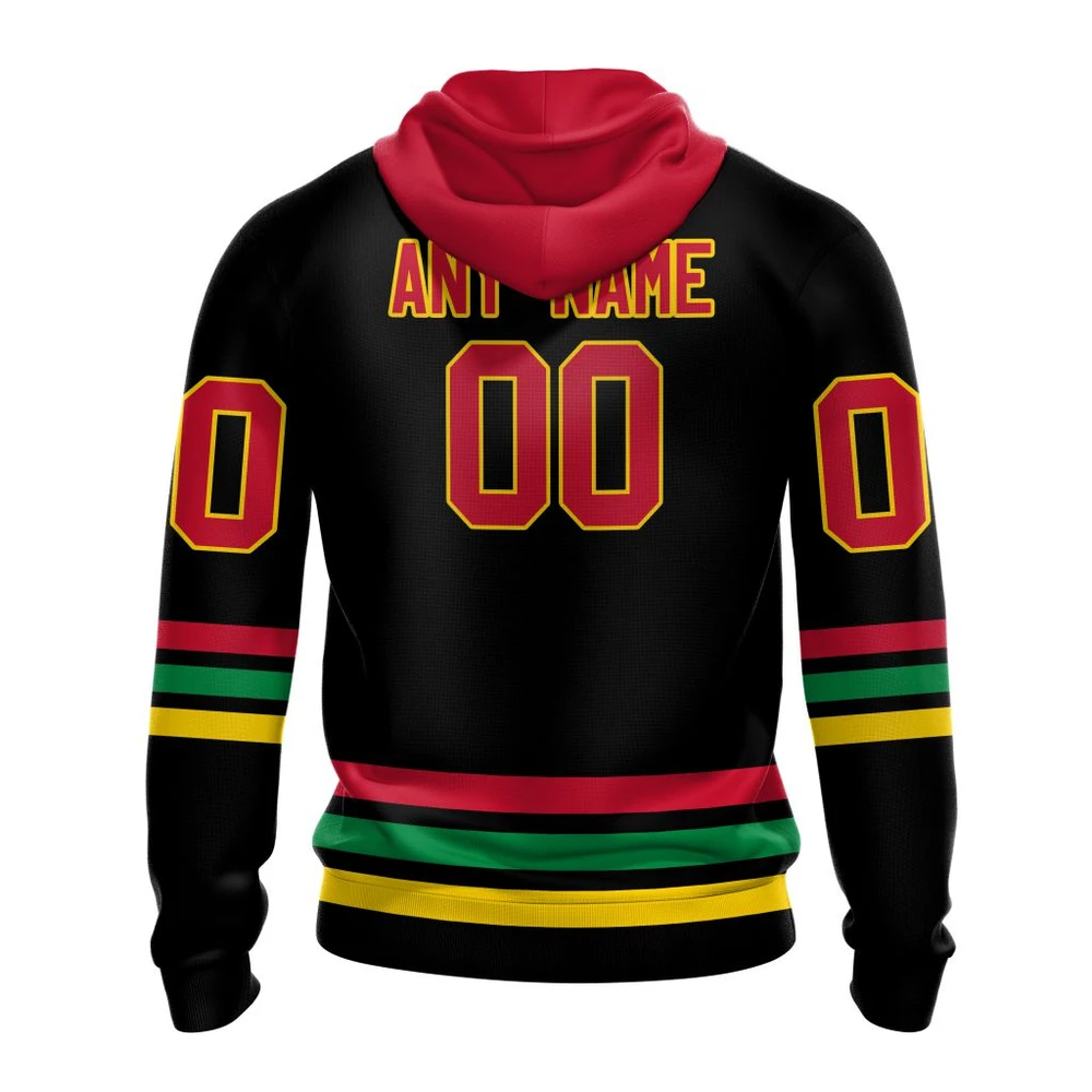 Hoodie NHL Chicago Blackhawks Special Blackout Design St2401 QTNHL080524A609HD - Image 2