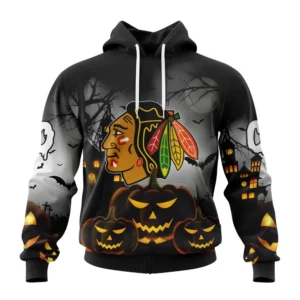 Hoodie NHL Chicago Blackhawks Special Design For Halloween St2302 QTNHL080524A2006HD