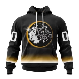 Hoodie NHL Chicago Blackhawks Special Eclipse Design St2401 QTNHL080524A641HD