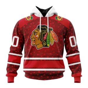 Hoodie NHL Chicago Blackhawks Special Gift For Valentines Day St2401 QTNHL080524A1005HD