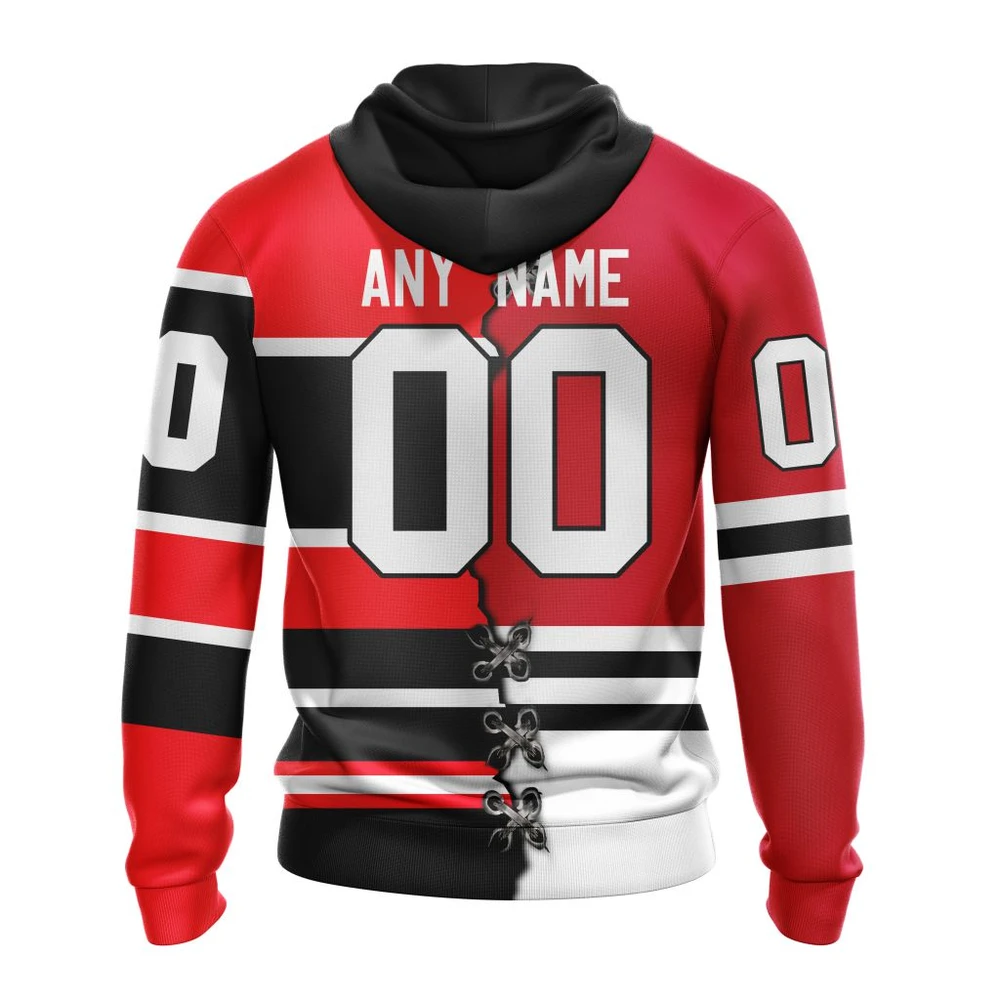 Hoodie NHL Chicago Blackhawks Special Home Mix Reverse Retro Personalized Kits QTNHL080524A941HD - Image 2