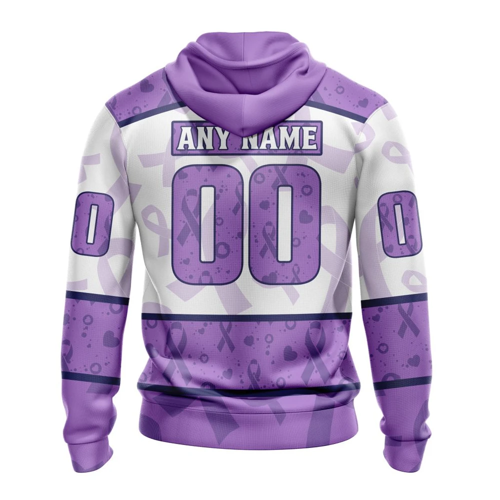 Hoodie NHL Chicago Blackhawks Special Lavender Fight Cancer St2201 QTNHL080524A343HD - Image 2