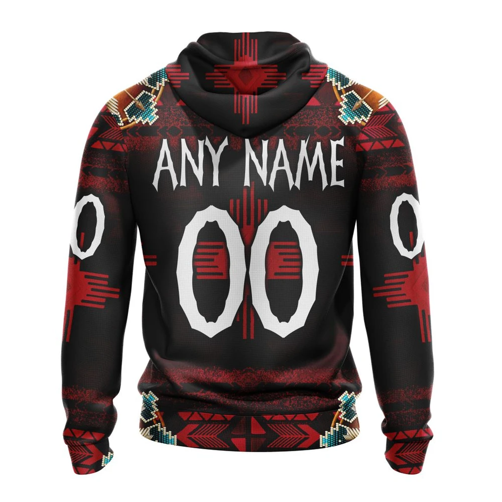 Hoodie NHL Chicago Blackhawks Special Native Costume Design St2202 QTNHL080524A35HD - Image 2