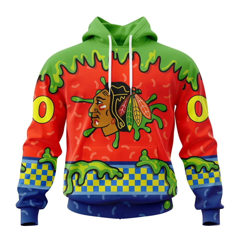 Hoodie NHL Chicago Blackhawks Special Nickelodeon Design St2301 QTNHL080524A1192HD