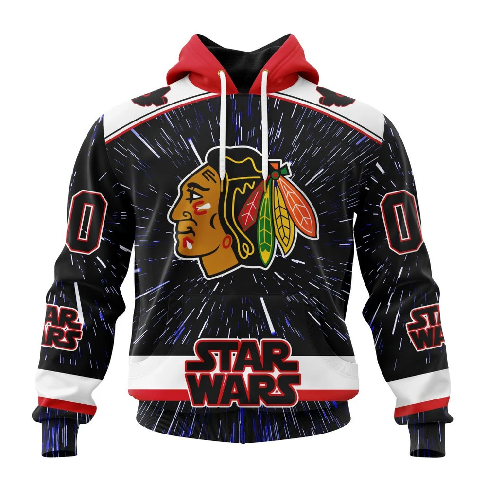 Hoodie NHL Chicago Blackhawks Special Star Wars Design St2303 QTNHL080524A1131HD